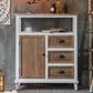 Rectangular Wood Cabinet Industrial Accent Chest in Distressed White Clearhalo 'Cabinets & Chests' 'cabinets_chests' 'furn' 'furn_cabinets_chests' 'Furniture' 'Living Room Furniture' 6433930