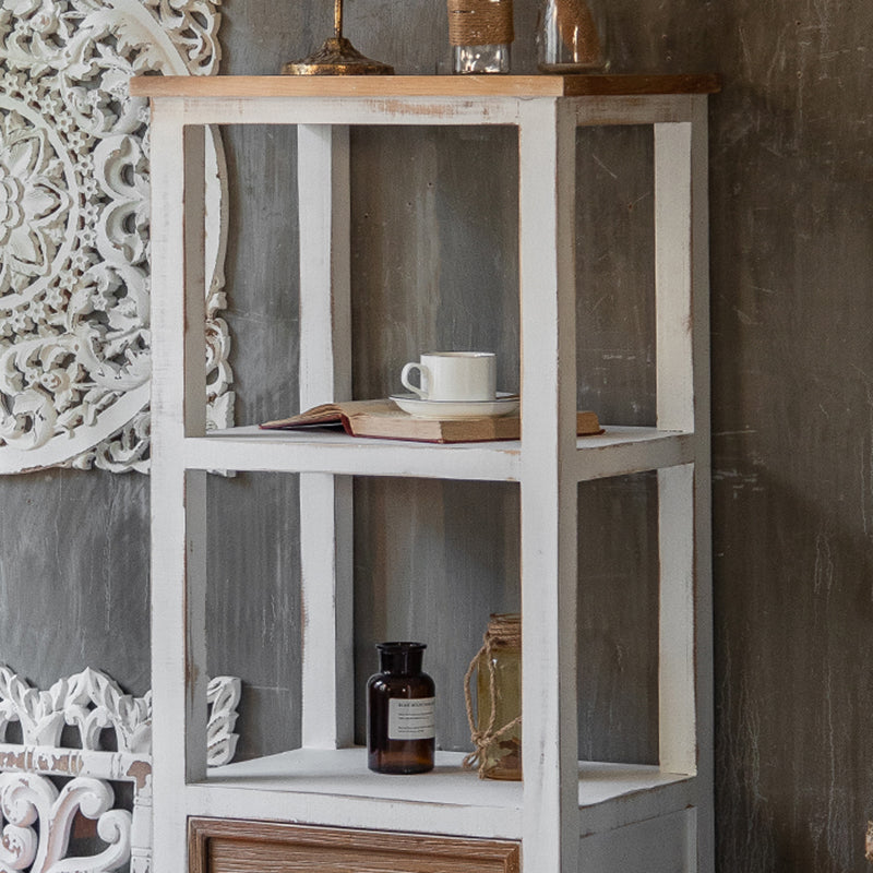 Rectangular Wood Cabinet Industrial Accent Chest in Distressed White Clearhalo 'Cabinets & Chests' 'cabinets_chests' 'furn' 'furn_cabinets_chests' 'Furniture' 'Living Room Furniture' 6433938