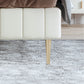 Echt lederen gestoffeerd bedframe crème crème low wingback bed