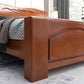 Scandinavian Sleigh Bed with Headboard in Rubberwood Queen/Cal King Size