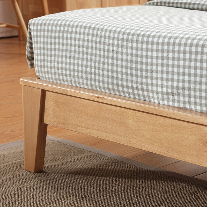 Marco de cama baja de la cama de la reina del goma escandinava y el panel rey con cabecera