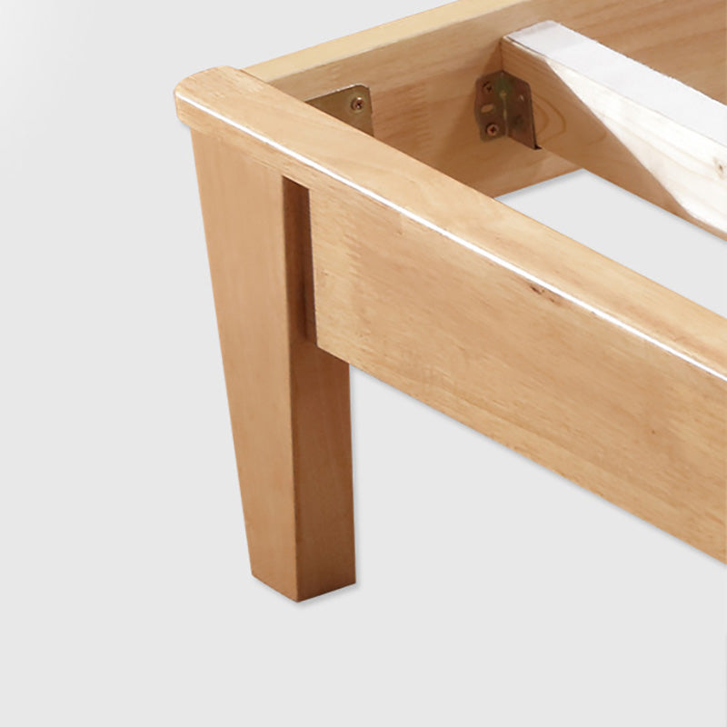 Marco de cama baja de la cama de la reina del goma escandinava y el panel rey con cabecera