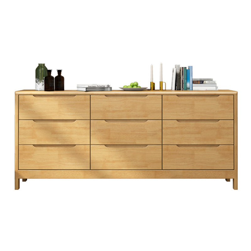 Mid-Century Modern Chest Squared Legs with Drawer Solid Wood Accent Chest Wood 9 Clearhalo 'Cabinets & Chests' 'cabinets_chests' 'furn' 'furn_cabinets_chests' 'Furniture' 'Living Room Furniture' 6434044