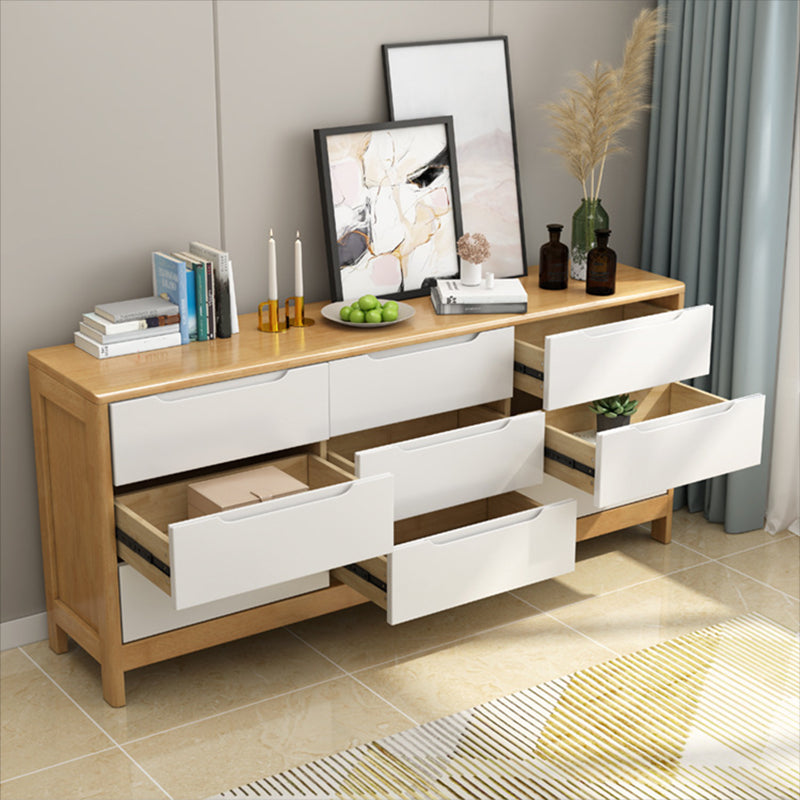 Mid-Century Modern Chest Squared Legs with Drawer Solid Wood Accent Chest Clearhalo 'Cabinets & Chests' 'cabinets_chests' 'furn' 'furn_cabinets_chests' 'Furniture' 'Living Room Furniture' 6434057