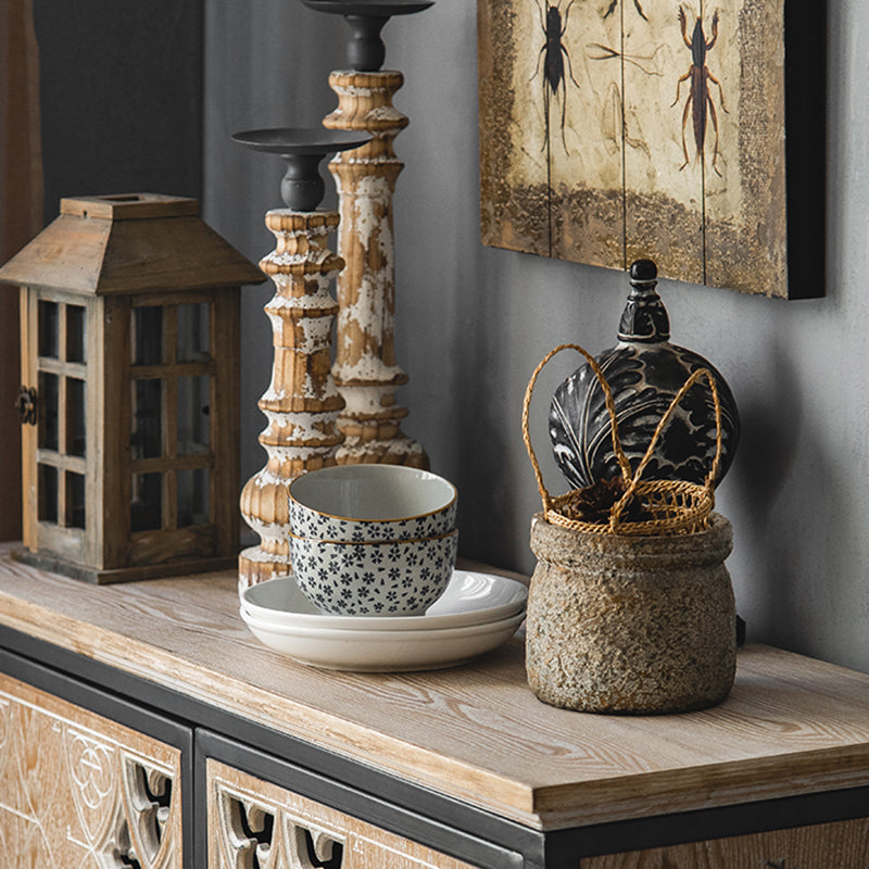 Rectangular Industrial Cabinet Metal and Wood Accent Chest in Natural Clearhalo 'Cabinets & Chests' 'cabinets_chests' 'furn' 'furn_cabinets_chests' 'Furniture' 'Living Room Furniture' 6434072