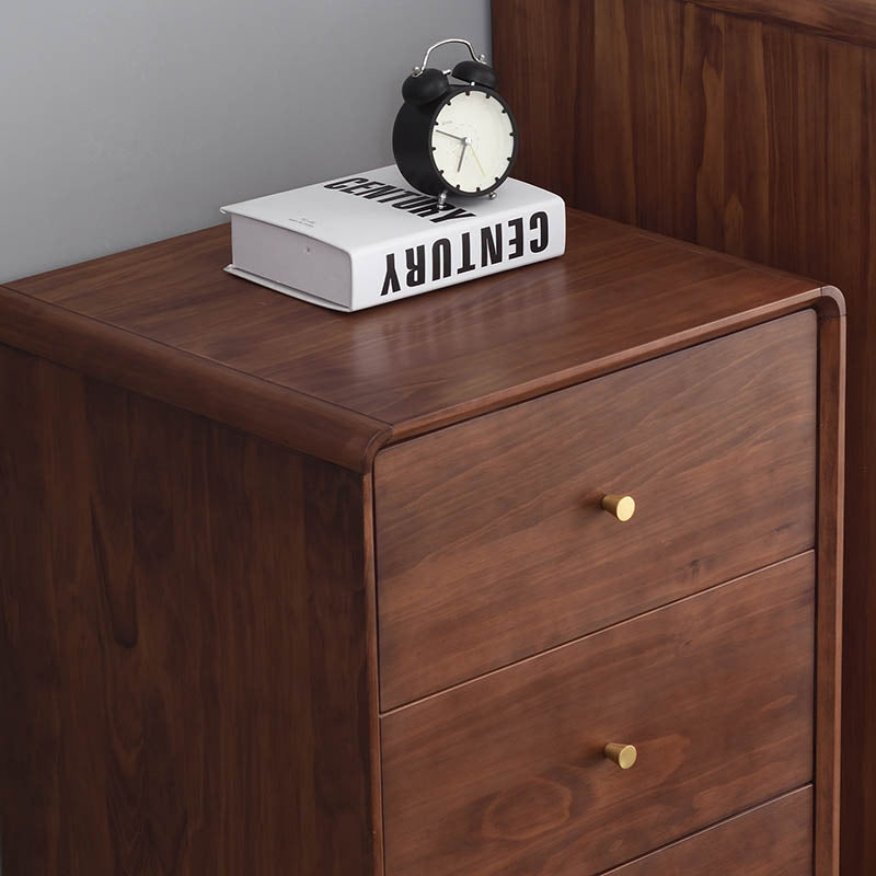 Mid-Century Modern Chest Pine Wood Drawer Knobs Rectangle Accent Chest Clearhalo 'Cabinets & Chests' 'cabinets_chests' 'furn' 'furn_cabinets_chests' 'Furniture' 'Living Room Furniture' 6434089
