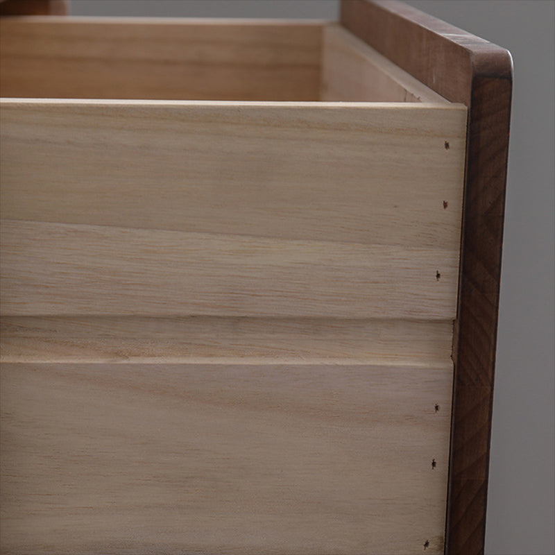 Mid-Century Modern Chest Pine Wood Drawer Knobs Rectangle Accent Chest Clearhalo 'Cabinets & Chests' 'cabinets_chests' 'furn' 'furn_cabinets_chests' 'Furniture' 'Living Room Furniture' 6434090