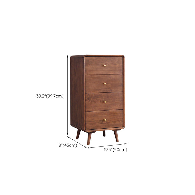 Mid-Century Modern Chest Pine Wood Drawer Knobs Rectangle Accent Chest Clearhalo 'Cabinets & Chests' 'cabinets_chests' 'furn' 'furn_cabinets_chests' 'Furniture' 'Living Room Furniture' 6434095