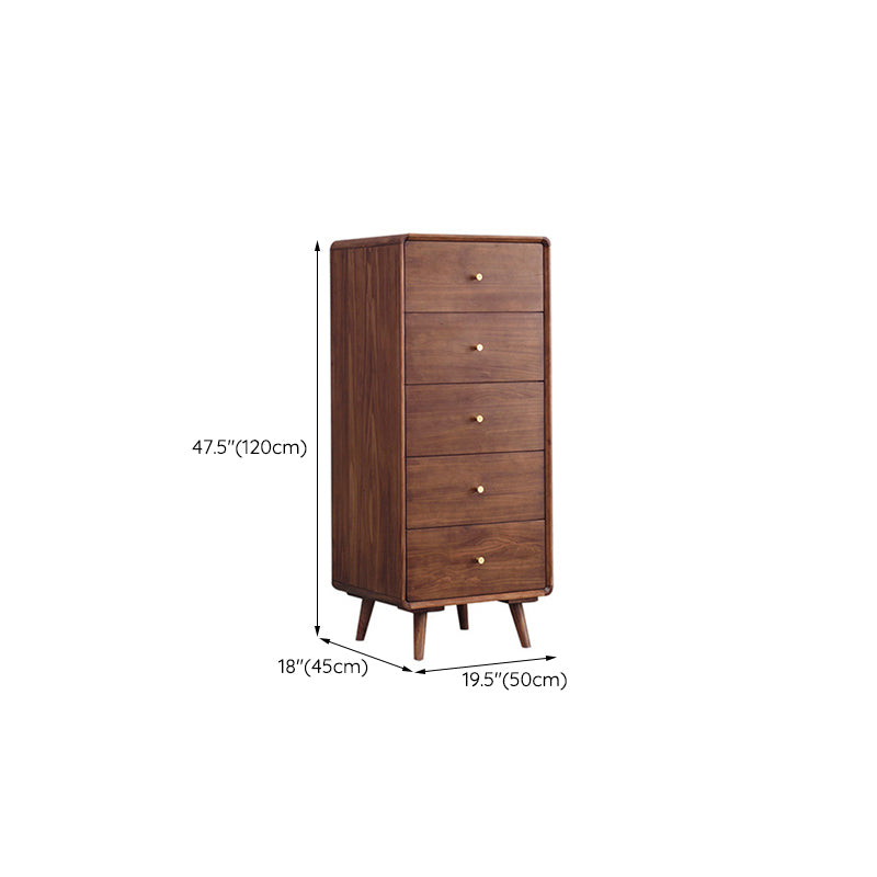 Mid-Century Modern Chest Pine Wood Drawer Knobs Rectangle Accent Chest Clearhalo 'Cabinets & Chests' 'cabinets_chests' 'furn' 'furn_cabinets_chests' 'Furniture' 'Living Room Furniture' 6434096