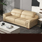 38 "H Hedendaagse sectionele sofa beige leer getuft sectional