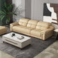 38 "H Hedendaagse sectionele sofa beige leer getuft sectional
