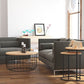 Scandinavian Natural Round Wood Coffee Table Frame Iron Cocktail Table Clearhalo 'Coffee & Accent Tables' 'Coffee Tables' 'coffee_tables' 'furn' 'furn_coffee_tables' 'Furniture' 'Living Room Furniture' 6434264