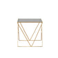 Table basse avec plateau en verre, moderne, Simple, rectangulaire, claire, avec cadre