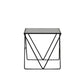 Table basse avec plateau en verre, moderne, Simple, rectangulaire, claire, avec cadre