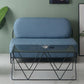Table basse avec plateau en verre, moderne, Simple, rectangulaire, claire, avec cadre
