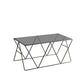 Table basse avec plateau en verre, moderne, Simple, rectangulaire, claire, avec cadre