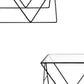 Table basse avec plateau en verre, moderne, Simple, rectangulaire, claire, avec cadre