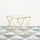 Table basse avec plateau en verre, moderne, Simple, rectangulaire, claire, avec cadre