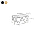 Table basse avec plateau en verre, moderne, Simple, rectangulaire, claire, avec cadre