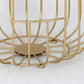 Contemporary Round Top Cocktail Table with Frame Base in Iron Clearhalo 'Coffee & Accent Tables' 'Coffee Tables' 'coffee_tables' 'furn' 'furn_coffee_tables' 'Furniture' 'Living Room Furniture' 6434499