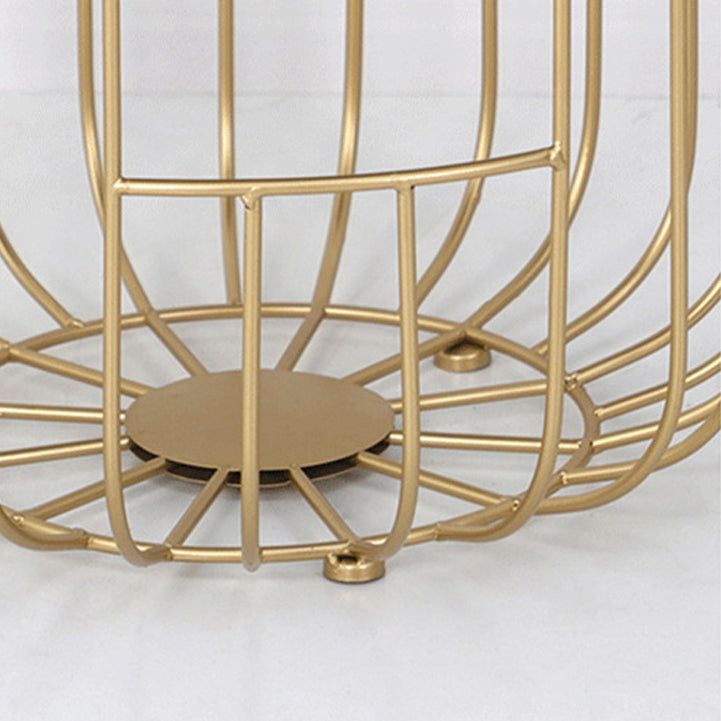 Contemporary Round Top Cocktail Table with Frame Base in Iron Clearhalo 'Coffee & Accent Tables' 'Coffee Tables' 'coffee_tables' 'furn' 'furn_coffee_tables' 'Furniture' 'Living Room Furniture' 6434499