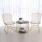 Contemporary Round Top Cocktail Table with Frame Base in Iron Clearhalo 'Coffee & Accent Tables' 'Coffee Tables' 'coffee_tables' 'furn' 'furn_coffee_tables' 'Furniture' 'Living Room Furniture' 6434503