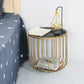 Contemporary Round Top Cocktail Table with Frame Base in Iron Clearhalo 'Coffee & Accent Tables' 'Coffee Tables' 'coffee_tables' 'furn' 'furn_coffee_tables' 'Furniture' 'Living Room Furniture' 6434505