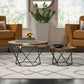 Modern Round Wood Frame Coffee Table Brown Finish Cocktail Table Clearhalo 'Coffee & Accent Tables' 'Coffee Tables' 'coffee_tables' 'furn' 'furn_coffee_tables' 'Furniture' 'Living Room Furniture' 6434515