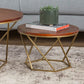 Modern Round Wood Frame Coffee Table Brown Finish Cocktail Table Clearhalo 'Coffee & Accent Tables' 'Coffee Tables' 'coffee_tables' 'furn' 'furn_coffee_tables' 'Furniture' 'Living Room Furniture' 6434522