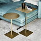 Stainless Steel Pedestal Cocktail Table Round/ Square Top Coffee Table Clearhalo 'Coffee & Accent Tables' 'Coffee Tables' 'coffee_tables' 'furn' 'furn_coffee_tables' 'Furniture' 'Living Room Furniture' 6434632