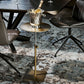 Stainless Steel Pedestal Cocktail Table Round/ Square Top Coffee Table Clearhalo 'Coffee & Accent Tables' 'Coffee Tables' 'coffee_tables' 'furn' 'furn_coffee_tables' 'Furniture' 'Living Room Furniture' 6434633