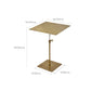 Stainless Steel Pedestal Cocktail Table Round/ Square Top Coffee Table Clearhalo 'Coffee & Accent Tables' 'Coffee Tables' 'coffee_tables' 'furn' 'furn_coffee_tables' 'Furniture' 'Living Room Furniture' 6434645