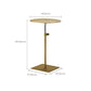 Stainless Steel Pedestal Cocktail Table Round/ Square Top Coffee Table Clearhalo 'Coffee & Accent Tables' 'Coffee Tables' 'coffee_tables' 'furn' 'furn_coffee_tables' 'Furniture' 'Living Room Furniture' 6434648