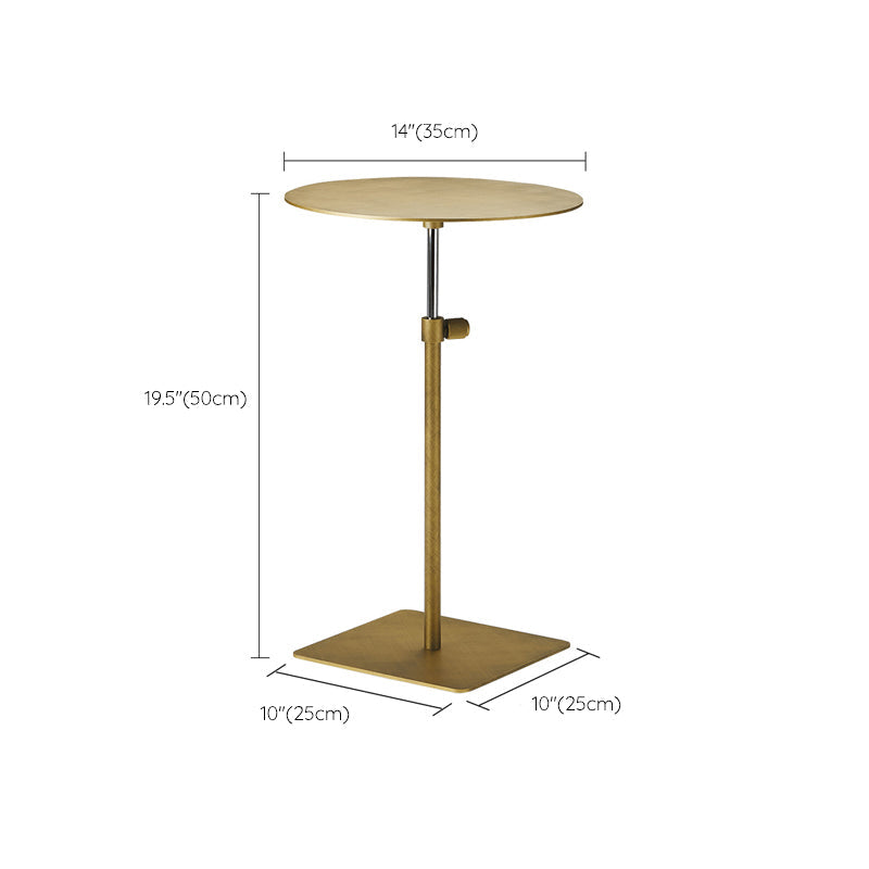 Stainless Steel Pedestal Cocktail Table Round/ Square Top Coffee Table Clearhalo 'Coffee & Accent Tables' 'Coffee Tables' 'coffee_tables' 'furn' 'furn_coffee_tables' 'Furniture' 'Living Room Furniture' 6434648