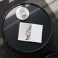 Tray Top Iron Coffee Table Round Metel Cocktail Table in Black