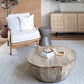 Distressed Wood Coffee Table Scandinavian 14.96" H 1 Single Cocktail Table