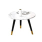 Contemporary Round Coffee Table with 3 Metal Legs and Wooden Top Clearhalo 'Coffee & Accent Tables' 'Coffee Tables' 'coffee_tables' 'furn' 'furn_coffee_tables' 'Furniture' 'Living Room Furniture' 6434727