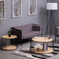 Nordic Solid Wood Round Coffee Cocktail Table with Floor Shelf Clearhalo 'Coffee & Accent Tables' 'Coffee Tables' 'coffee_tables' 'furn' 'furn_coffee_tables' 'Furniture' 'Living Room Furniture' 6434735