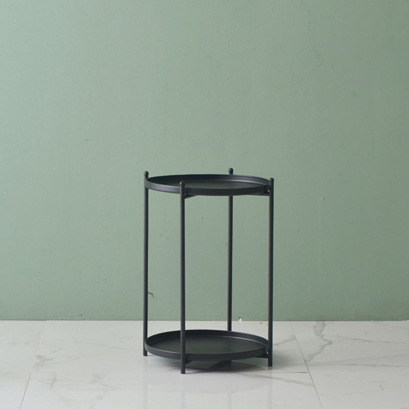 ミッドセンチュリーラウンドトレイトップサイドエンドテーブル4脚サイドテーブル