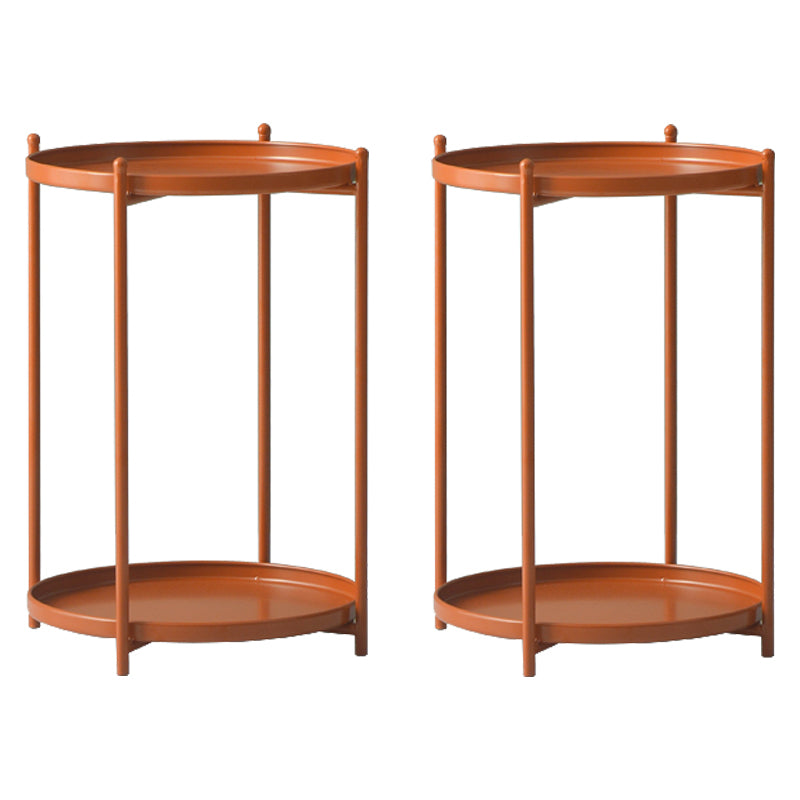 ミッドセンチュリーラウンドトレイトップサイドエンドテーブル4脚サイドテーブル