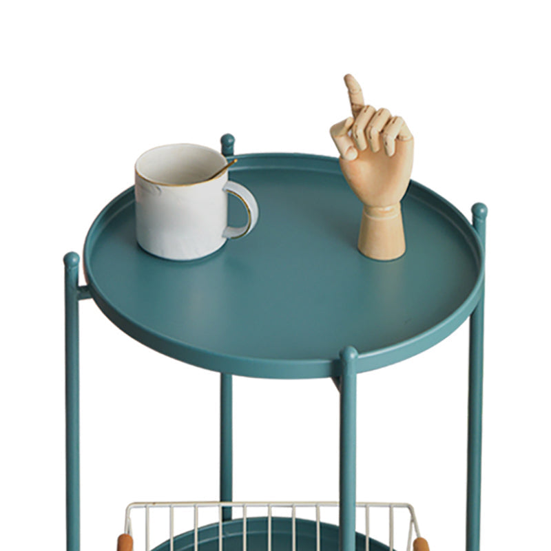 ミッドセンチュリーラウンドトレイトップサイドエンドテーブル4脚サイドテーブル