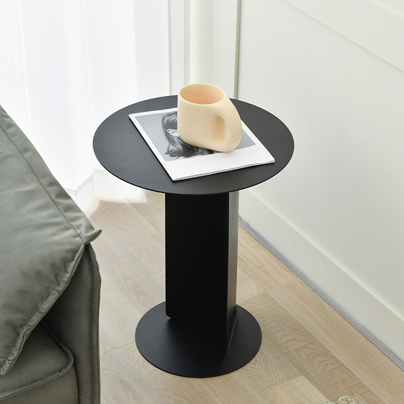 ミッドセンチュリーモダンラウンドサイド表19.68インチ台座エンドテーブル