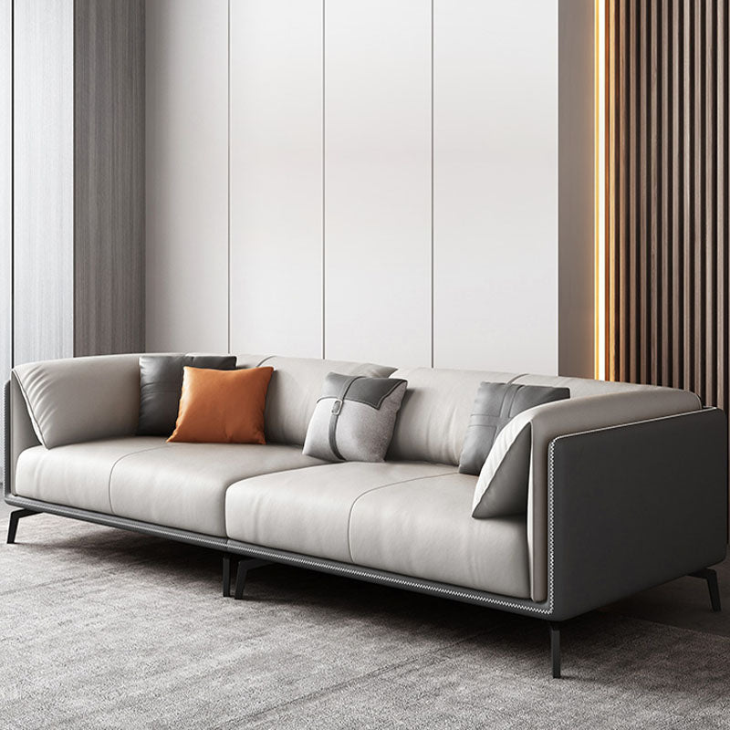 Sofá de brazo cuadrado estándar estacionaria contemporáneo para sala de estar para sala de estar