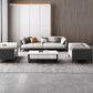 Contemporary Stationary Sofa Standard Square Arm Sofa for Living Room