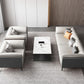 Contemporary Stationary Sofa Standard Square Arm Sofa for Living Room
