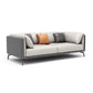 Contemporary Stationary Sofa Standard Square Arm Sofa for Living Room