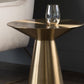 Mid-Century Side Table Metal Round Pedestal Living Room End Table Clearhalo 'Coffee & Accent Tables' 'End & Side Tables' 'end_side_tables' 'furn' 'furn_end_side_tables' 'Furniture' 'Living Room Furniture' 6435226