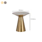 Mid-Century Side Table Metal Round Pedestal Living Room End Table Clearhalo 'Coffee & Accent Tables' 'End & Side Tables' 'end_side_tables' 'furn' 'furn_end_side_tables' 'Furniture' 'Living Room Furniture' 6435231