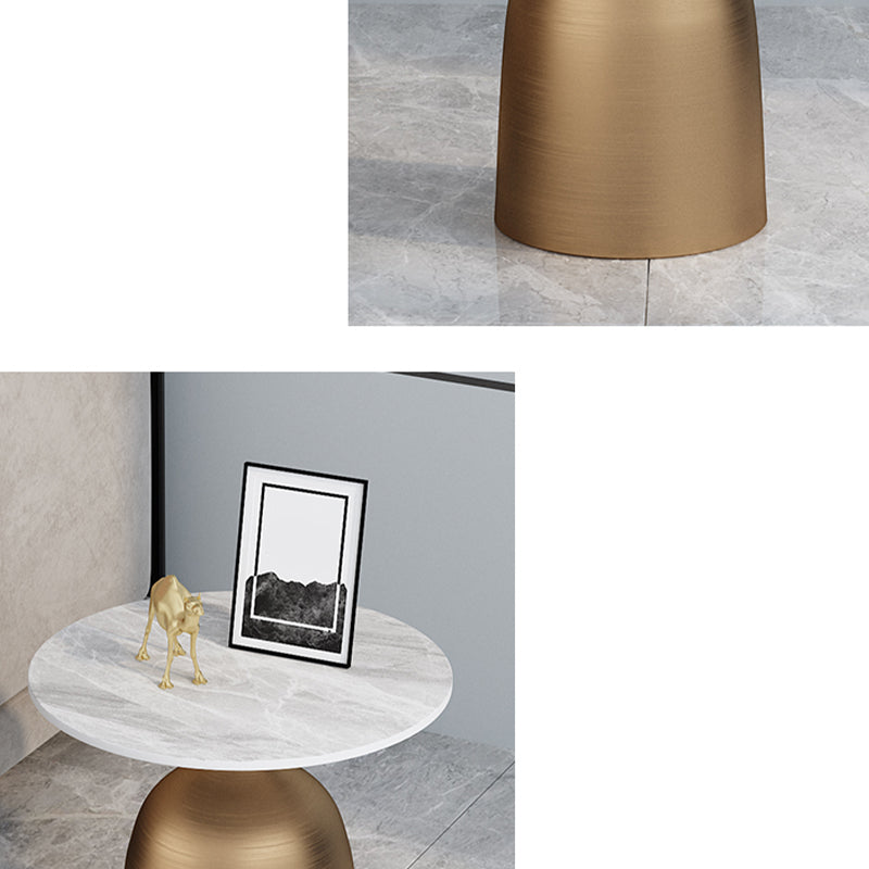 Mid-Century Round Side End Table Pedestal Base Type Sofa Table