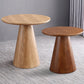 Modernistic Solid Wood Pedestal Round Living Room Side Table